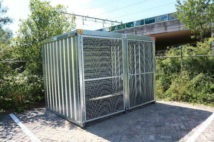Nieuw Gasflesopslag depot 3mtr niet brandwerend PGS-15, Zakelijke goederen, Machines en Bouw | Keten en Containers