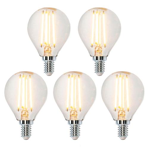 Bundelpakket LED Filament bol E14 4 Watt Dimbaar 5 stuks, Huis en Inrichting, Lampen | Losse lampen, Ophalen of Verzenden