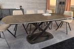 Uitschuifbare eettafel INCEPTION 130-190cm roest ovaal, Huis en Inrichting, Tafels | Eettafels, Ophalen of Verzenden, Nieuw