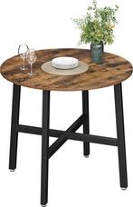 Eettafel / keukentafel - rond - diameter 80 cm - bruin /, Verzenden, Nieuw