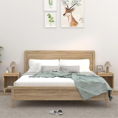 vidaXL Nachtkastjes 2 st 40x35x50 cm sonoma eikenkleurig, Huis en Inrichting, Slaapkamer | Nachtkastjes, Nieuw, Verzenden