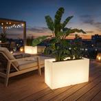 Plantenbak LED 80x35x50 | Wit Polyethyleen | Scherpe Prijs, Tuin en Terras, Bloembakken en Plantenbakken, Kunststof, Nieuw, Ophalen of Verzenden