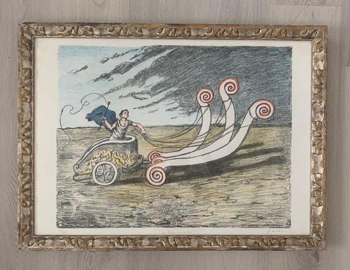 Giorgio De Chirico (1888-1978) - La biga invincibile, Antiek en Kunst, Antiek | Overige Antiek