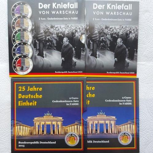 Duitsland. 2 Euro 2015/2020 German Unification + Kniefall, Postzegels en Munten, Munten | Europa | Euromunten