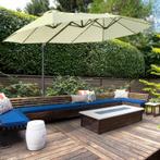 TRUUSK Dubbele Parasol, Verkeerslichtparasol, Dubbele Paraso, Tuin en Terras, Parasols, Verzenden, Nieuw