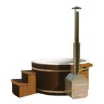 Grenen houtgestookte hottub voor 6-8 personen, Tuin en Terras, Bubbelbaden en Hottubs, Ophalen of Verzenden, Nieuw