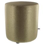 Poef Claudi Diamo Dark Gold - Ø 42x48cm, Nieuw