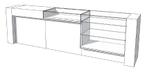 Toonbank U-Frame Thick C-PUH-015-COMP, Zakelijke goederen, Kantoor en Winkelinrichting | Kantoormeubilair en Inrichting, Nieuw in verpakking