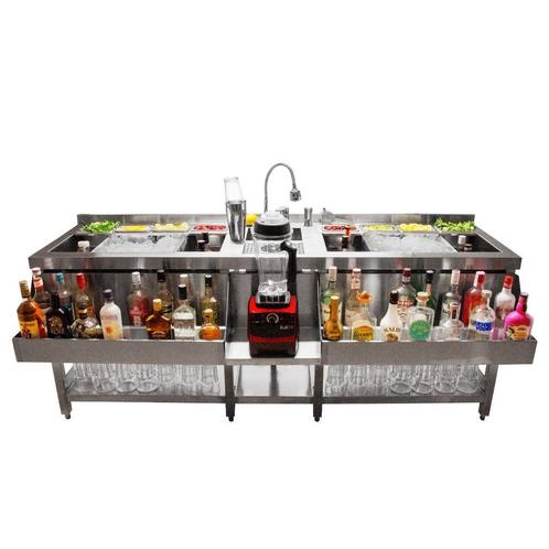 Professionele Cocktail Bar Station  KuKoo - Vrijstaand - RVS, Zakelijke goederen, Horeca | Meubilair en Inrichting, Verzenden