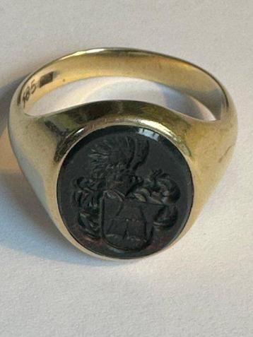 Zegelring - 14 karaat Geel goud - 14.000 beschikbaar voor biedingen