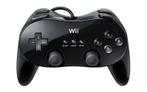 Classic Controller Wii Pro Zwart - Nintendo Wii, Ophalen of Verzenden, Zo goed als nieuw