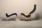 Dux - Bruno Mathsson - Loungestoel met voetenbank - Pernilla, Antiek en Kunst