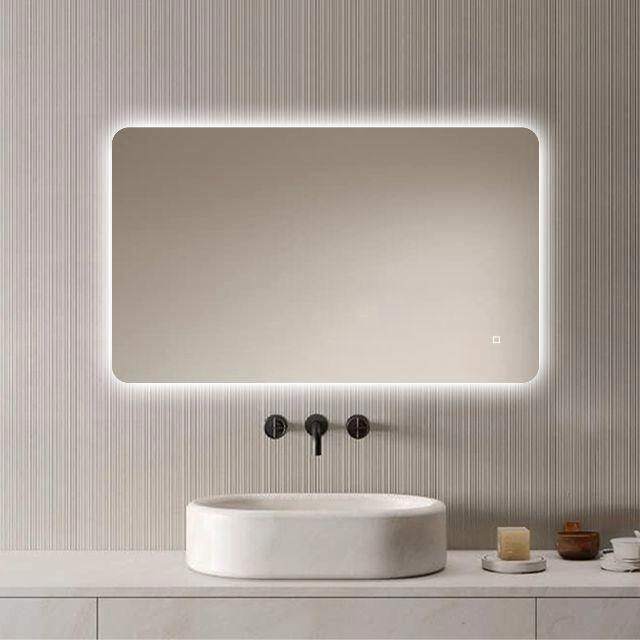 Loxa - Badkamerspiegel Malaga Led 100x60cm, Huis en Inrichting, Woonaccessoires | Spiegels, Rechthoekig, Nieuw, Verzenden