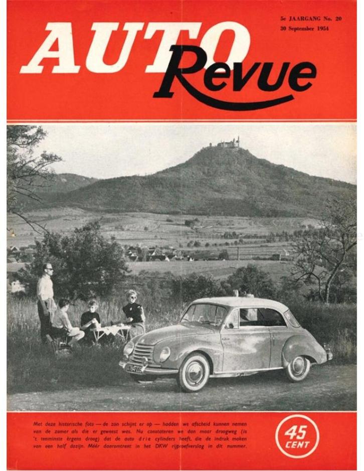 1954 AUTO REVUE MAGAZINE 20 NEDERLANDS, Boeken, Auto's | Folders en Tijdschriften