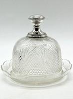 No reserve-Geslepen antieke Kaas/Boterstolp met stevige, Antiek en Kunst