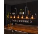 Hanglamp / Wijnrek Decorate 160 cm - zwart | Meubelplaats, Huis en Inrichting, Lampen | Hanglampen, Ophalen of Verzenden, Nieuw