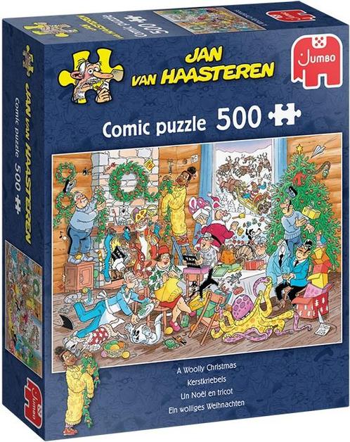 Jan van Haasteren - Kerstkriebels (500 stukjes) | Jumbo -, Hobby en Vrije tijd, Denksport en Puzzels, Nieuw, Verzenden