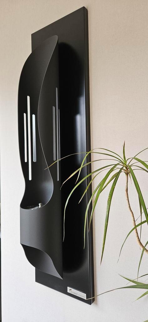 Wandhaard Coconut Creations Open Tube, Huis en Inrichting, Woonaccessoires | Kandelaars en Kaarsen, 75 cm of meer, Zwart, Nieuw