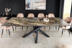 Uitschuifbare eettafel MARVELOUS 180-220-260cm taupe, Ophalen of Verzenden, Nieuw