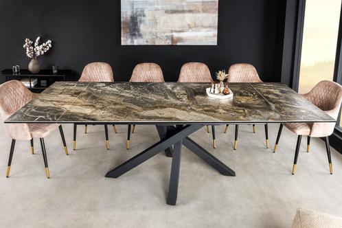 Uitschuifbare eettafel MARVELOUS 180-220-260cm taupe, Huis en Inrichting, Tafels | Eettafels, Ophalen of Verzenden