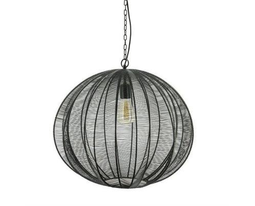 Hanglamp Floss Zwart L | BY-BOO 210073, Huis en Inrichting, Lampen | Hanglampen, Nieuw, Ophalen of Verzenden