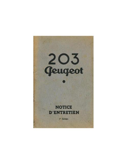 1949 PEUGEOT 203 INSTRUCTIEBOEKJE FRANS, Auto diversen, Handleidingen en Instructieboekjes