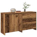 vidaXL 2-delige Dressoirs bewerkt hout oud houtkleurig, Huis en Inrichting, Kasten | Dressoirs, Verzenden, Nieuw, Overige houtsoorten