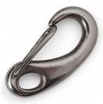 Karabijnhaken rvs veerclip 50mm, Verzenden, Nieuw