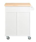 Keukentrolley met Deuren en Houten Blad – Op Wielen 91 cm, Verzenden, Nieuw