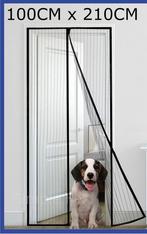 Vliegengordijn-horrengaas - deur - 100 x 210 cm (zwart), Verzenden, Nieuw