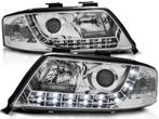 Koplampen Audi A6 4B 97-01 Echte LED DRL chroom, Ophalen of Verzenden, Nieuw