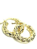 Hoepel oorbellen - 18 karaat Geel goud