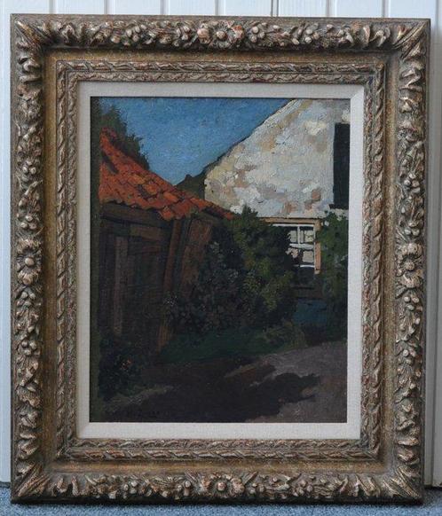 Willem de Zwart (1862-1931) - NO RESERVE - De achterplaats, Antiek en Kunst, Kunst | Schilderijen | Klassiek