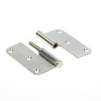 PAUMELLE RVS RECHTS 89 X 89 X 2.5MM 12MM, Doe-het-zelf en Verbouw, Verzenden, Nieuw