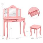 2dekans | Coast Hairdressing Table Dressing Table en Stool, Kinderen en Baby's, Speelgoed | Overig, Ophalen of Verzenden, Zo goed als nieuw