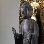 Amitabha Buddha Statue - sculptuur Hout - Japan - Edo