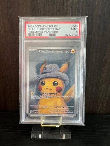 Pokémon Graded card - Pikachu Grey Felt Hat Van Gogh PSA 9 - beschikbaar voor biedingen