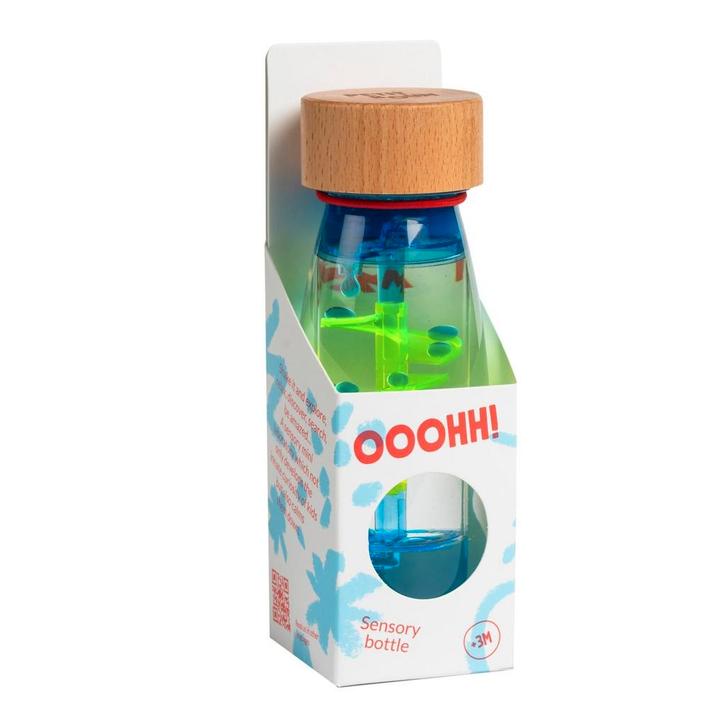 Petit Boum - Spiraal Blauw - sensorische fles, Kinderen en Baby's, Speelgoed | Overig