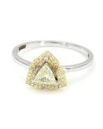 Statement ring - 14 karaat Witgoud - 0.42ct. tw. Diamant
