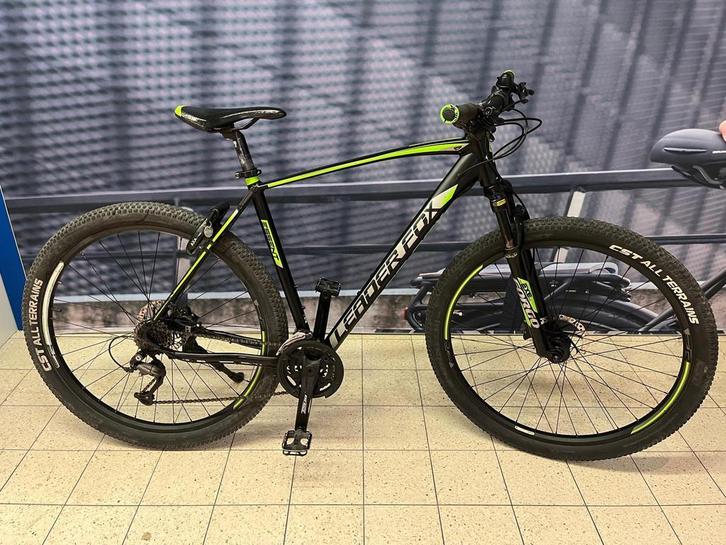 Leader Fox 21 Speed Hardtail MTB 29 inch 56 cm Zwart Groen, Fietsen en Brommers, Fietsen | Mountainbikes en ATB, Hardtail, Heren
