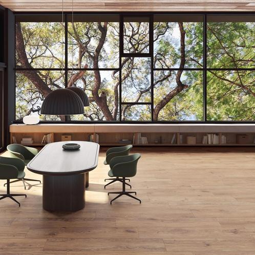 Keramisch parket tegel 19,5x121 bruin houtlook laminaat, Doe-het-zelf en Verbouw, Tegels, Nieuw, 10 m² of meer, Keramiek, Ophalen of Verzenden
