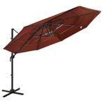 vidaXL Parasol 4-laags met aluminium paal 3x3 m, Verzenden, Nieuw, 3 tot 4 meter