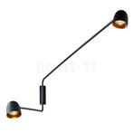 B.lux Speers arm Wandlamp LED 2-lichts, zwart/koper - lampen, Huis en Inrichting, Verzenden, Nieuw