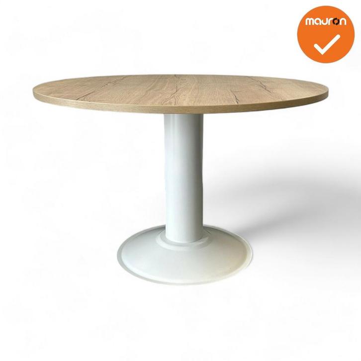 Mauforce Ronde tafel - 120 cm - Trompetvoet in kleur naar..., Zakelijke goederen, Kantoor en Winkelinrichting | Kantoormeubilair en Inrichting