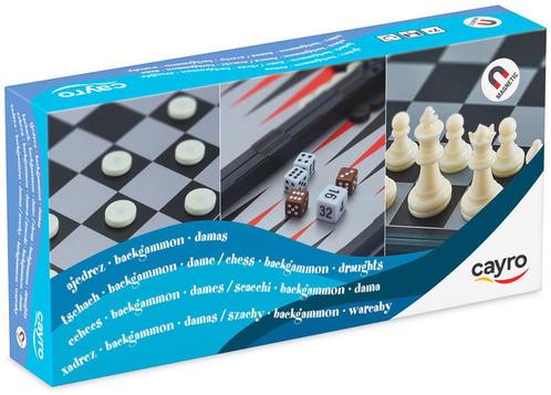 Magnetisch Schaak, Dammen en Backgammon | Cayro -, Hobby en Vrije tijd, Gezelschapsspellen | Bordspellen, Nieuw, Verzenden