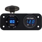 ProRide 12V USB Autolader 2 Poorten Inbouw met Voltmeter -, Verzenden, Nieuw