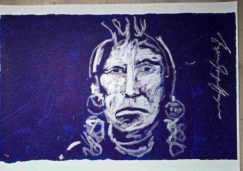 Espen Greger Hagen (1964–2008) - Chief on Purple, Antiek en Kunst, Kunst | Schilderijen | Modern