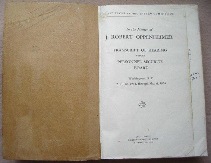 United States Atomic Energy Commission - In the Matter of J., Antiek en Kunst, Antiek | Boeken en Bijbels
