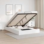 vidaXL Bedframe zonder matras 140x200 cm kunstleer wit, Huis en Inrichting, Slaapkamer | Bedden, Overige materialen, Verzenden