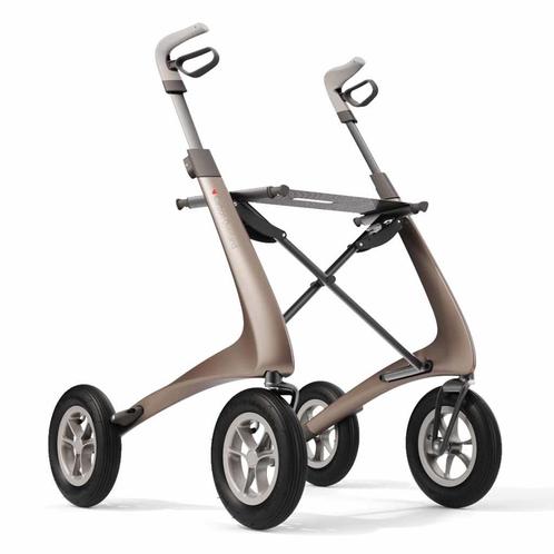 Carbon rollator Overland (6,7 kg) (Rollator met luchtbanden), Diversen, Braces, Nieuw, Ophalen of Verzenden